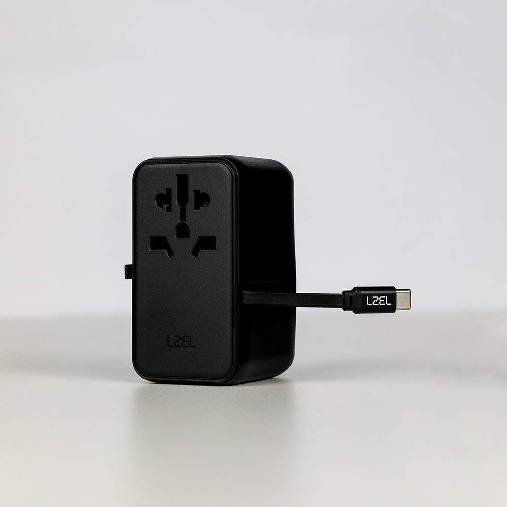 LZEL Voyage Elite Travel 45W GaN USB-C Fast Charging Adapter With Type-C Cable