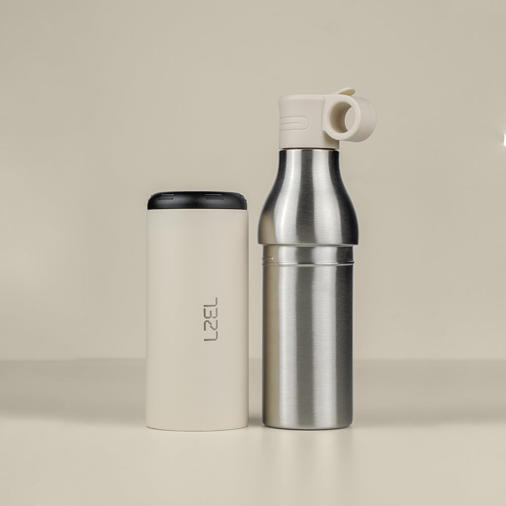 LZEL Natura Elva Vacuum Bottle Dual 400 mL + 400 mL