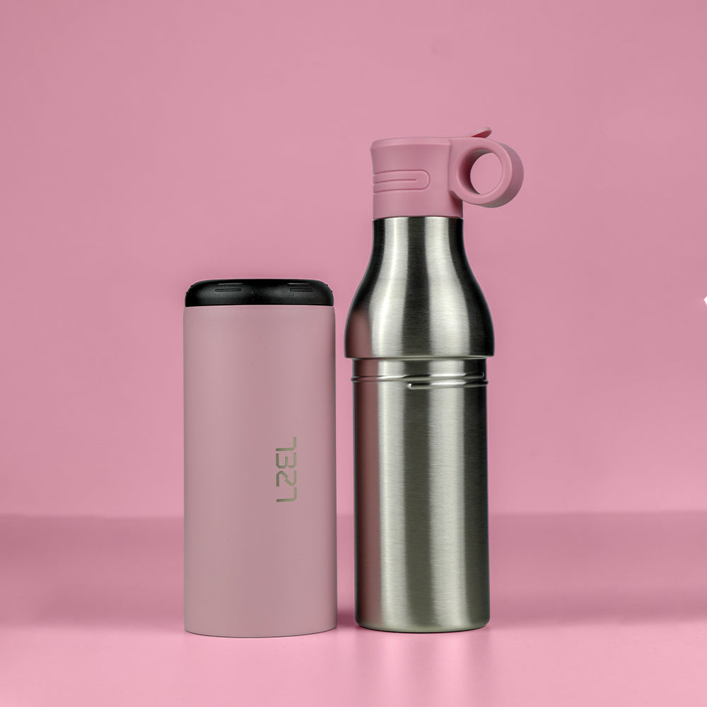 LZEL Natura Elva Vacuum Bottle Dual 400 mL + 400 mL