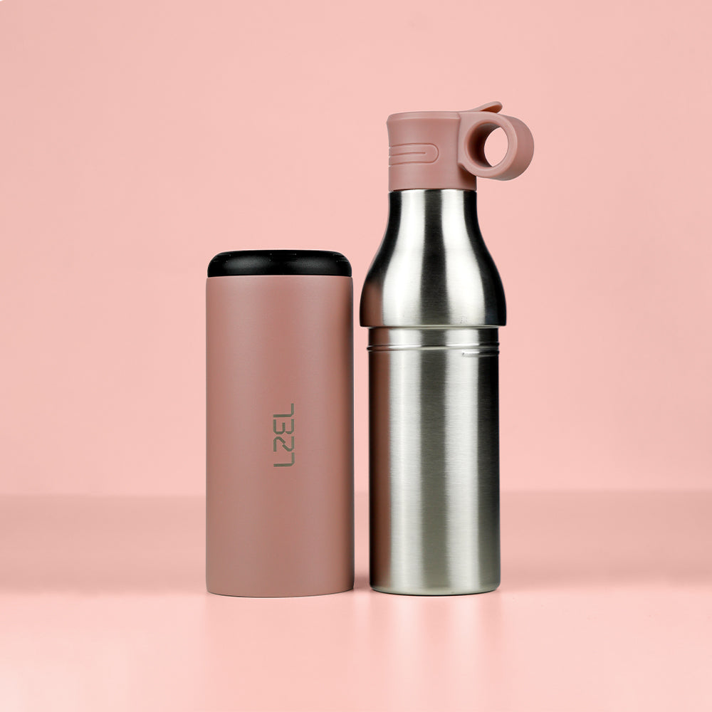 LZEL Natura Elva Vacuum Bottle Dual 400 mL + 400 mL