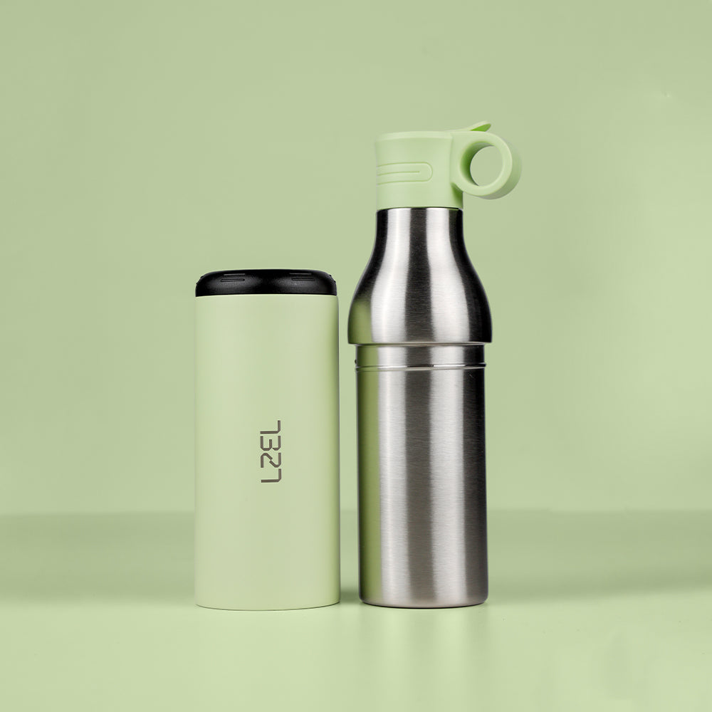LZEL Natura Elva Vacuum Bottle Dual 400 mL + 400 mL