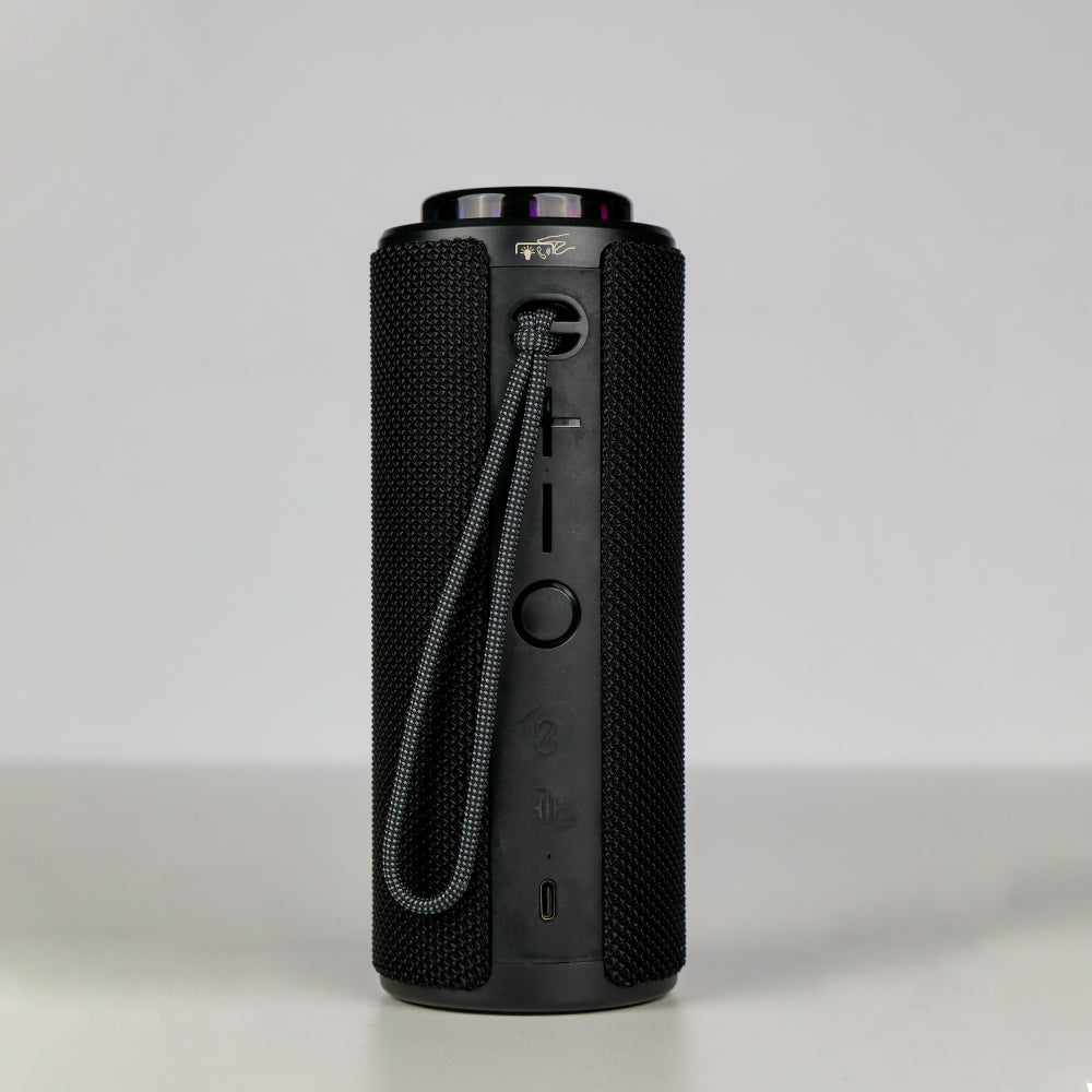 مكبر صوت بلوتوث من ليزل Aquilasonus Elite محمول مع أضواء Vibe 