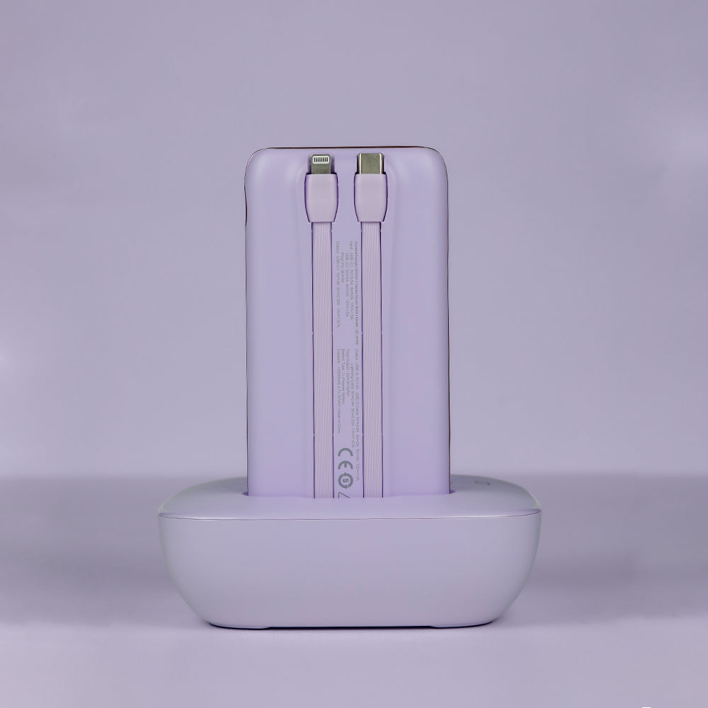 LZEL Quadra Energia Y Station 10000mAh Charging Station Built In Cable Lightning And Type-C
