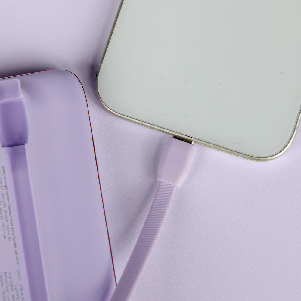 LZEL Quadra Energia Y Station 10000mAh Charging Station Built In Cable Lightning And Type-C