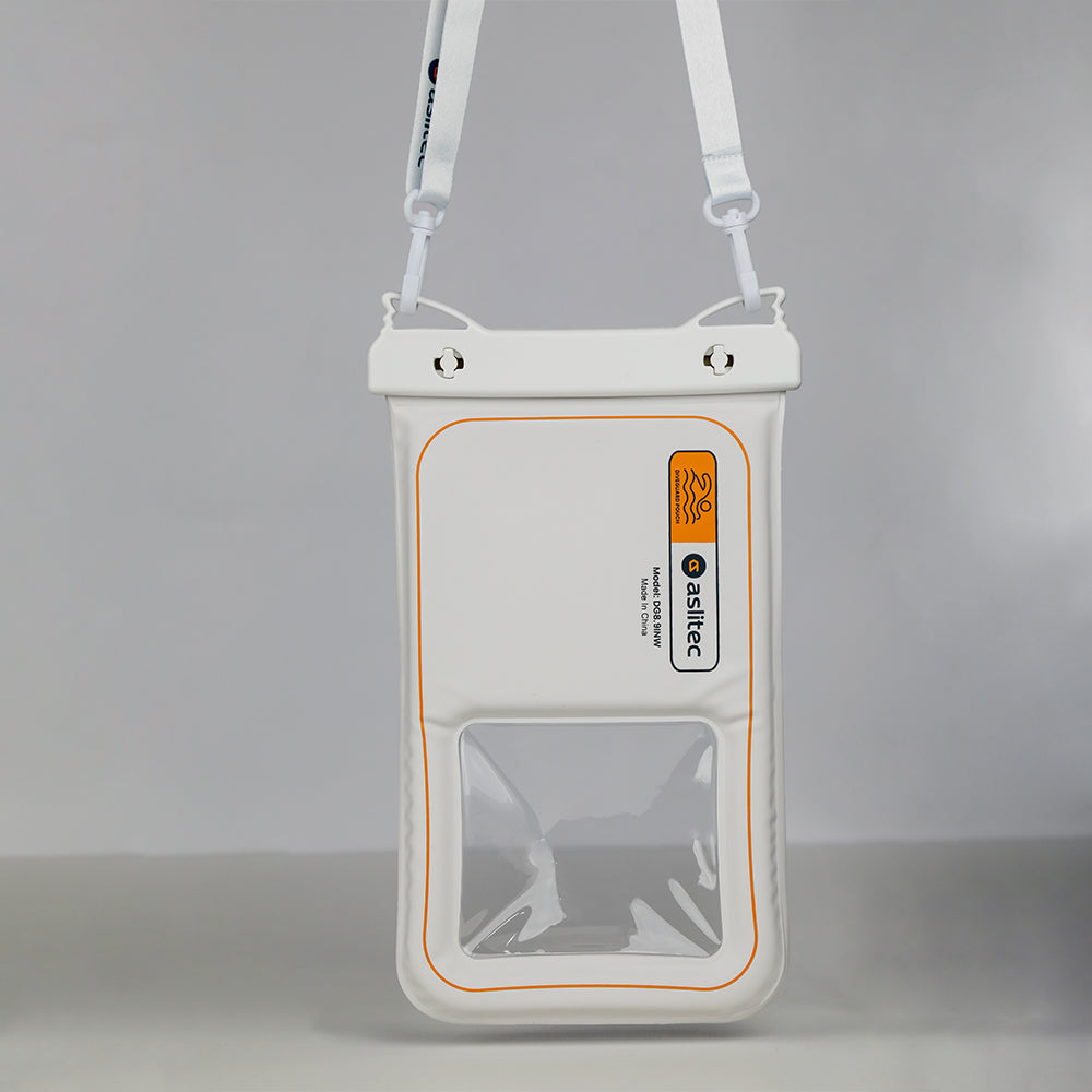 حافظة هاتف مقاومة للماء aslitec DIVEGUARD بمعيار IPX8 وقابلة للطفو مع دعم اللمس، مناسبة حتى مقاس 8.9 بوصة
