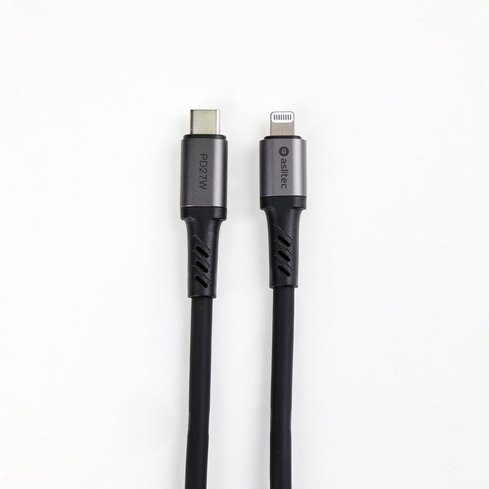 كيبل Aslitec GRAPHENEX SYNC للشحن السريع ونقل البيانات – USB-C إلى Lightning