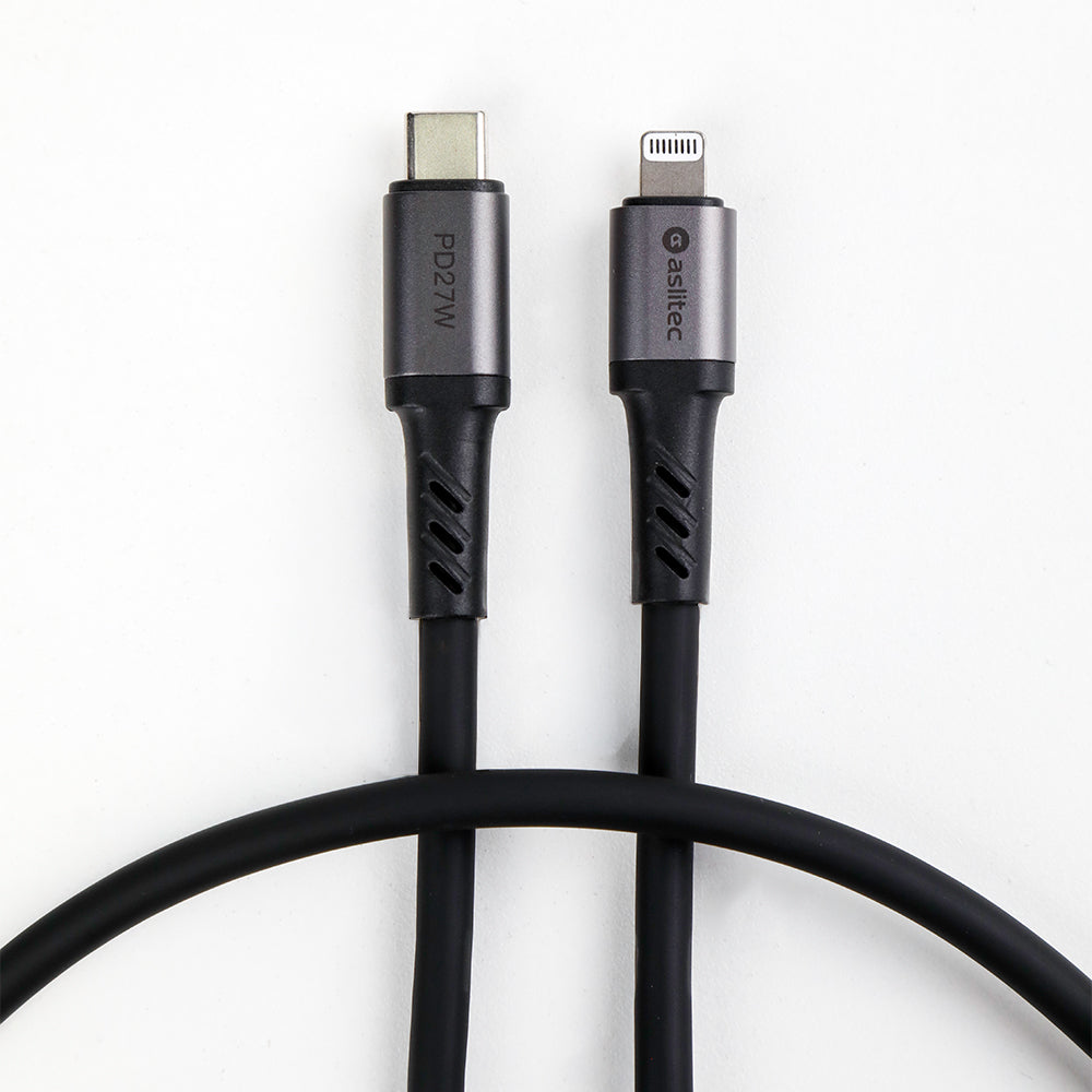 كيبل Aslitec GRAPHENEX SYNC للشحن السريع ونقل البيانات – USB-C إلى Lightning