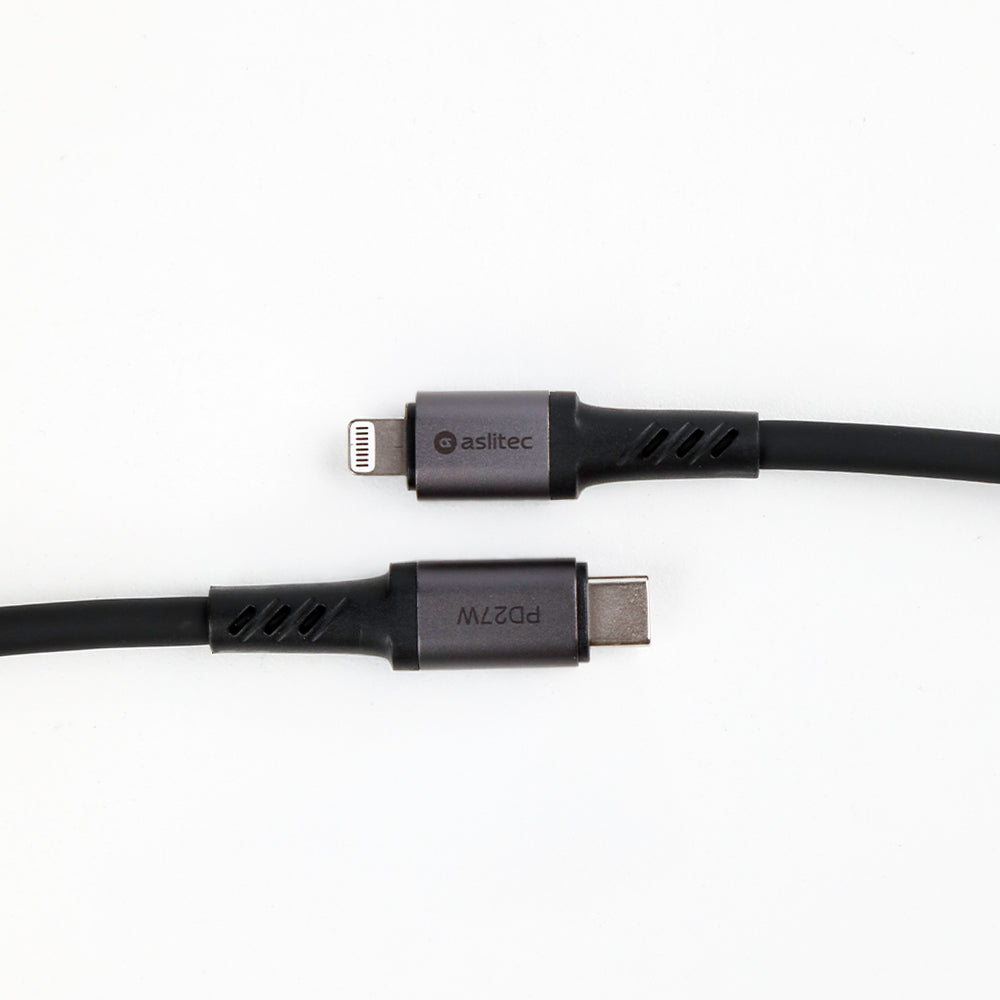 كيبل Aslitec GRAPHENEX SYNC للشحن السريع ونقل البيانات – USB-C إلى Lightning