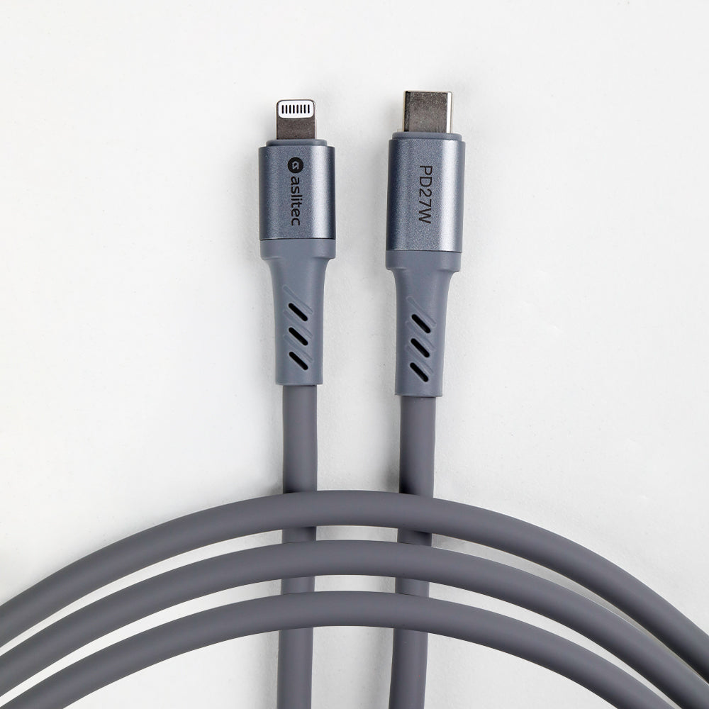 كيبل Aslitec GRAPHENEX SYNC للشحن السريع ونقل البيانات – USB-C إلى Lightning