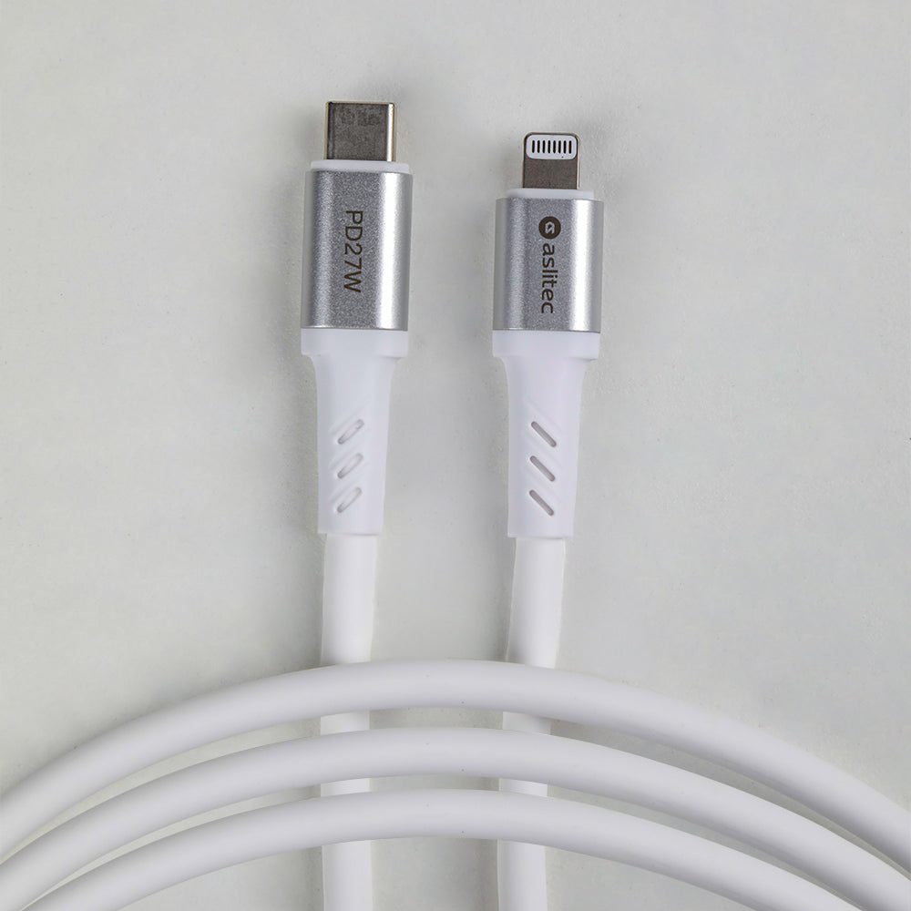 كيبل Aslitec GRAPHENEX SYNC للشحن السريع ونقل البيانات – USB-C إلى Lightning