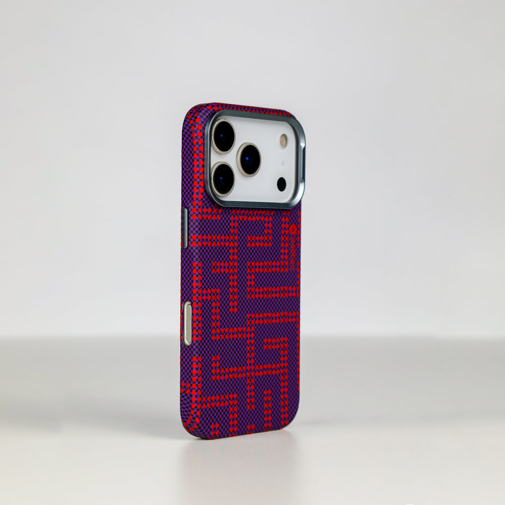 كفر aslitec MAZEMAG بدعم MagSafe ونقشة المتاهة ولمسات معدنية لـ iPhone 18 Pro و18 Pro Max