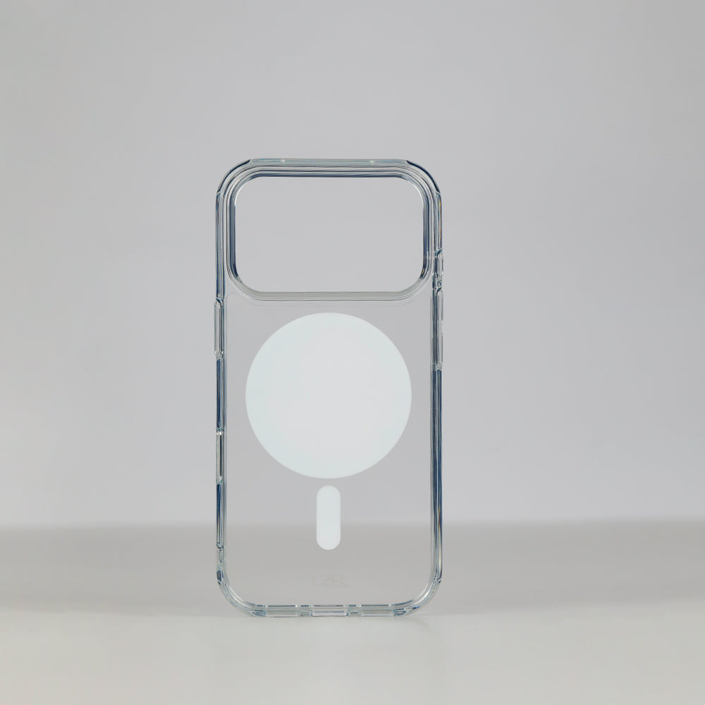 كفر LZEL METAL MAGCRYSTAL شفاف بدعم MagSafe  لـ iPhone 18 Pro و18 Pro Max