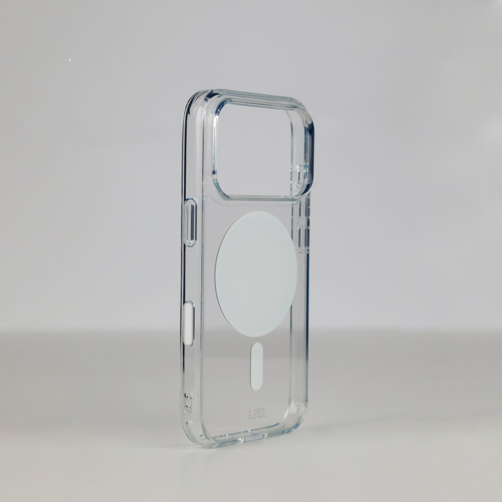 كفر LZEL METAL MAGCRYSTAL شفاف بدعم MagSafe  لـ iPhone 18 Pro و18 Pro Max