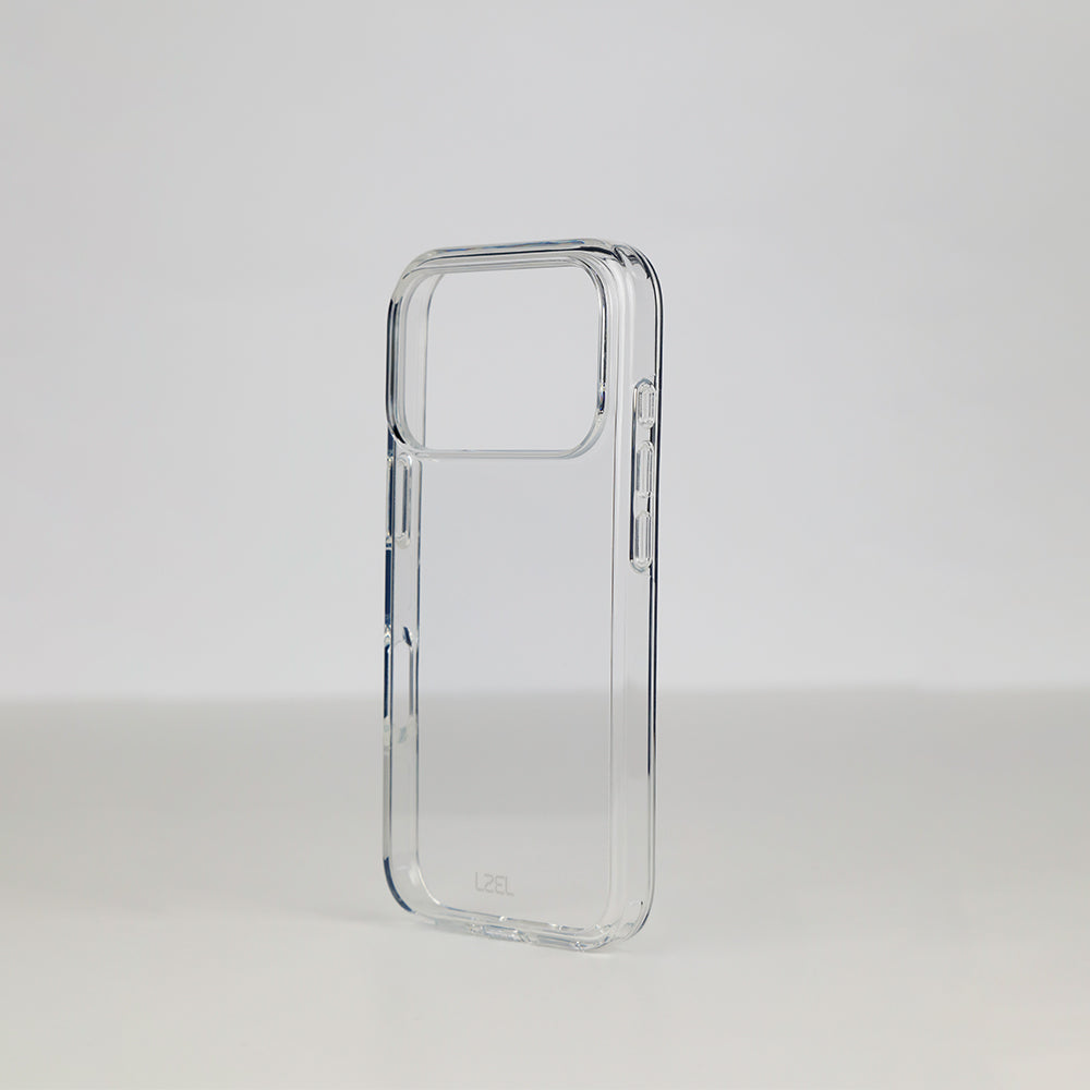 كفر LZEL NEXON CLEAR شفاف كريستالي نحيف مع حماية محسّنة للحواف لـ iPhone 18 Pro و18 Pro Max