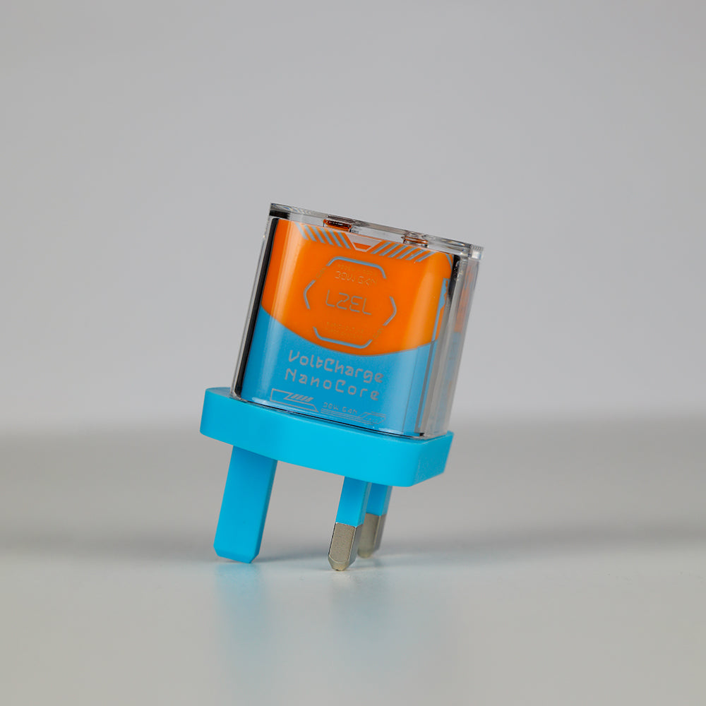 LZEL VoltCharge NanoCore – 30W GaN Transparent Wall Charger