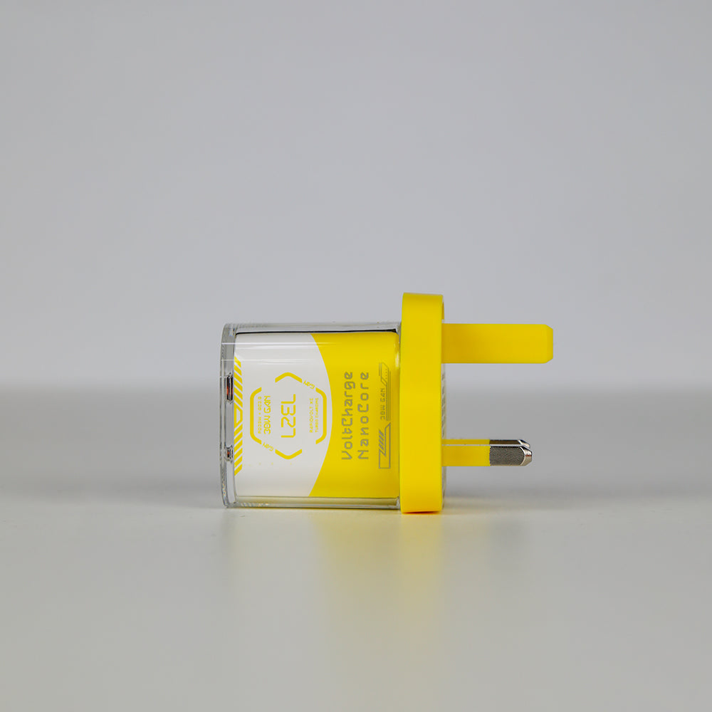 LZEL VoltCharge NanoCore – 30W GaN Transparent Wall Charger