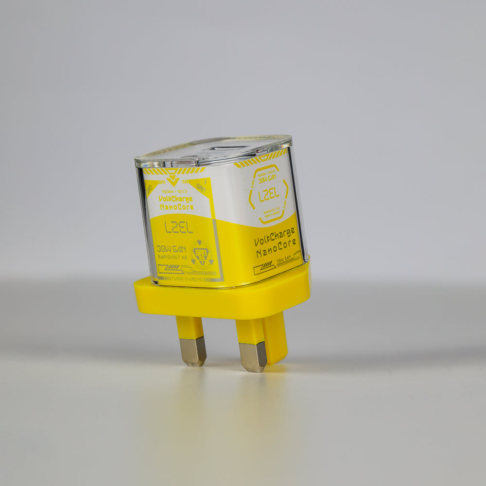 LZEL VoltCharge NanoCore – 30W GaN Transparent Wall Charger