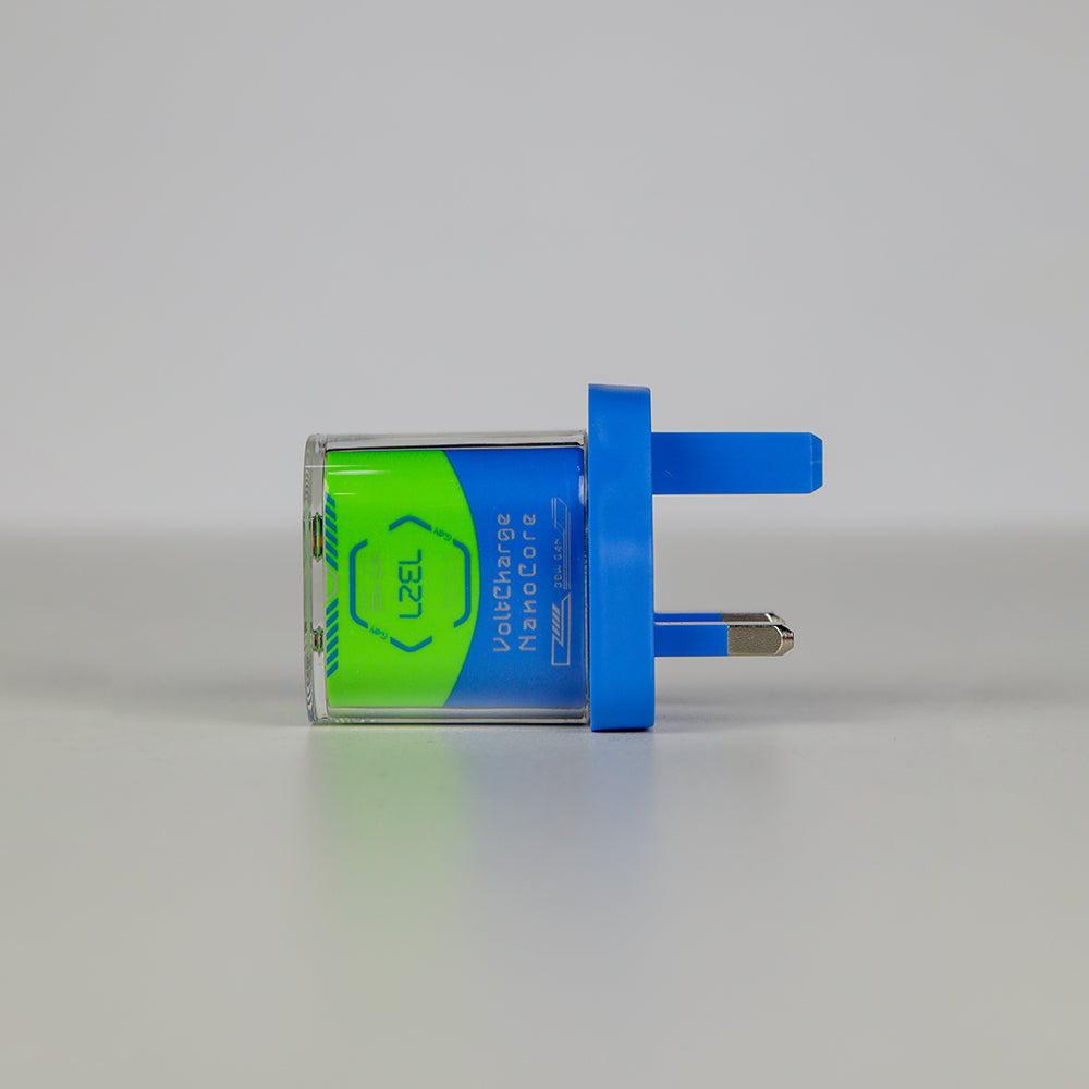 LZEL VoltCharge NanoCore – 30W GaN Transparent Wall Charger