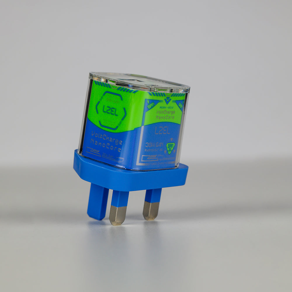 LZEL VoltCharge NanoCore – 30W GaN Transparent Wall Charger