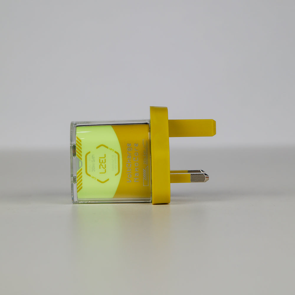 LZEL VoltCharge NanoCore – 30W GaN Transparent Wall Charger