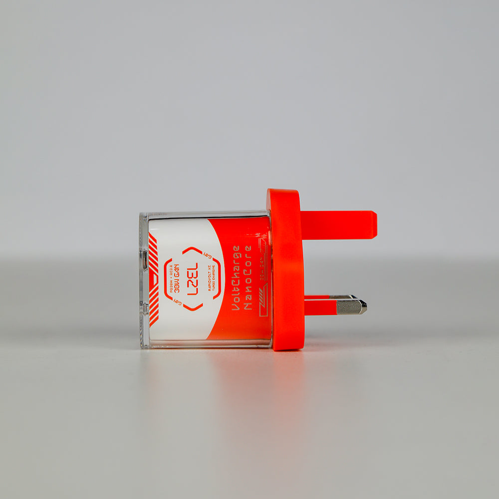 LZEL VoltCharge NanoCore – 30W GaN Transparent Wall Charger