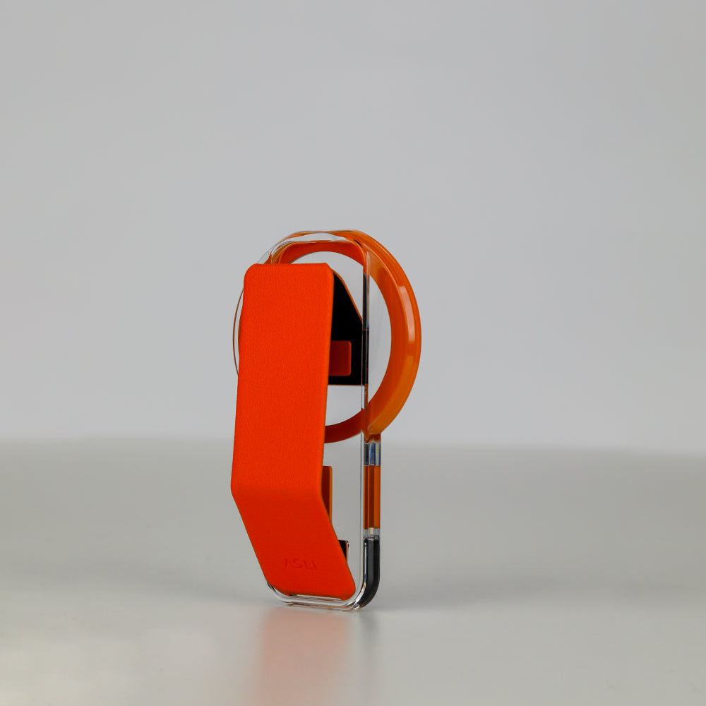 ASLI Magnetic Band Leather Grip & Foldable Stand 2-in-1 Functional Design
