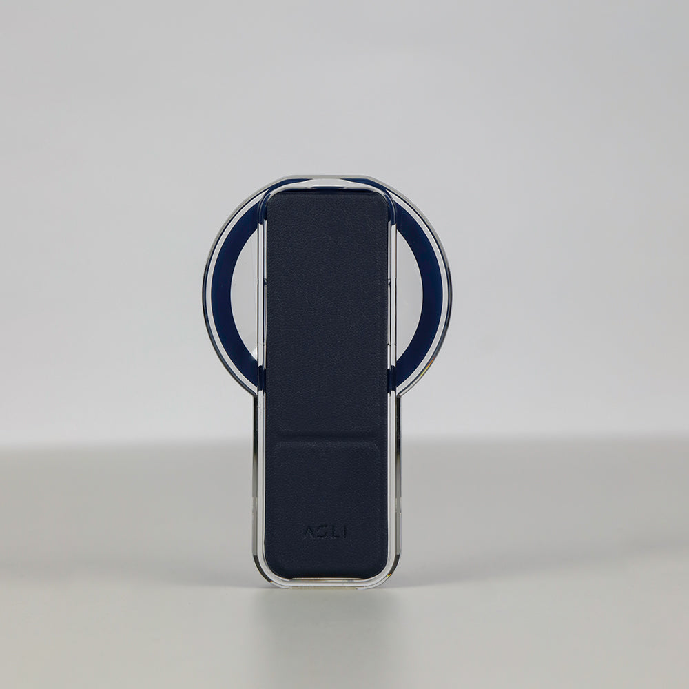 ASLI Magnetic Band Leather Grip & Foldable Stand 2-in-1 Functional Design