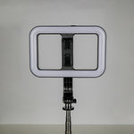 LZEL LensSnap Series 3-in-1 Selfie Stick with Tripod & Ring Light | Black