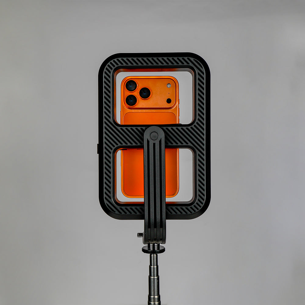 LZEL LensSnap Series 3-in-1 Selfie Stick with Tripod & Ring Light | Black