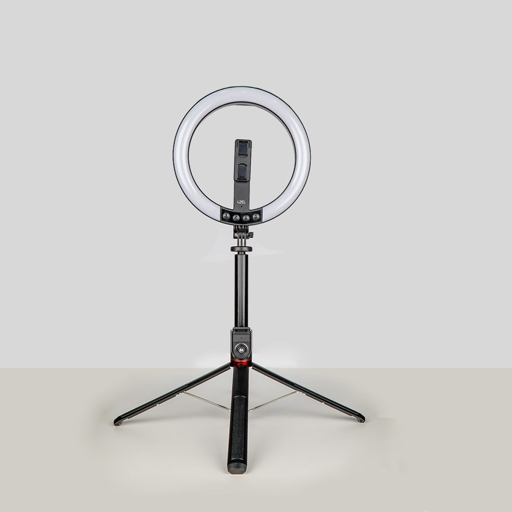LZEL Flexiclick Series 10" Rgb Selfie Ring Light Kit With 2.3M Tripod Stand & Wireless Remote