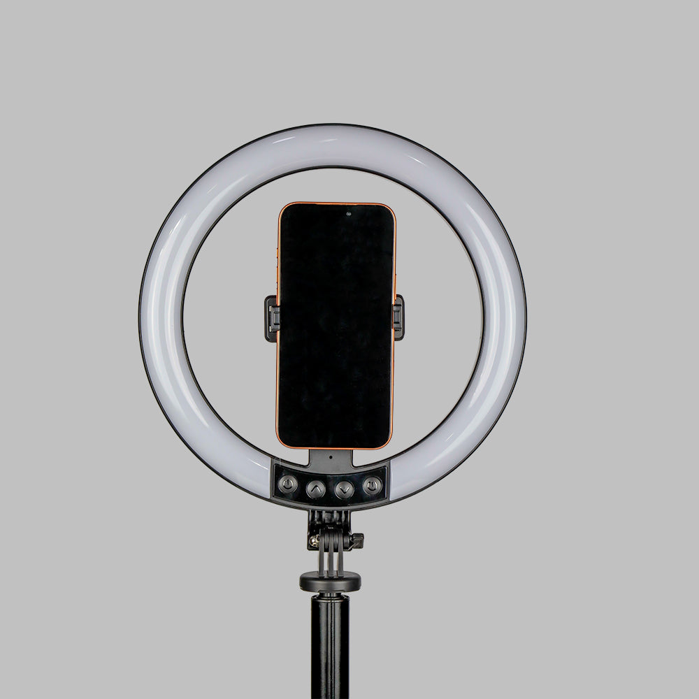 LZEL Flexiclick Series 10" Rgb Selfie Ring Light Kit With 2.3M Tripod Stand & Wireless Remote
