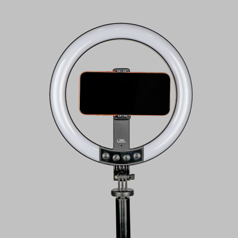 LZEL Flexiclick Series 10" Rgb Selfie Ring Light Kit With 2.3M Tripod Stand & Wireless Remote