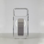 LZEL Clear Leathertand Crystal Clear Magsafe Case With Leather Kickstand For iPhone 18 Pro & 18 Pro Max
