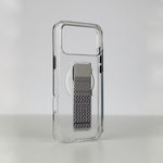 LZEL Clear Leathertand Crystal Clear Magsafe Case With Leather Kickstand For iPhone 18 Pro & 18 Pro Max