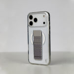 LZEL Clear Leathertand Crystal Clear Magsafe Case With Leather Kickstand For iPhone 18 Pro & 18 Pro Max
