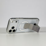 LZEL Clear Leathertand Crystal Clear Magsafe Case With Leather Kickstand For iPhone 18 Pro & 18 Pro Max