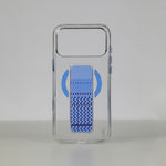 LZEL Clear Leathertand Crystal Clear Magsafe Case With Leather Kickstand For iPhone 18 Pro & 18 Pro Max