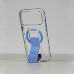LZEL Clear Leathertand Crystal Clear Magsafe Case With Leather Kickstand For iPhone 18 Pro & 18 Pro Max