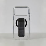 LZEL Clear Leathertand Crystal Clear Magsafe Case With Leather Kickstand For iPhone 18 Pro & 18 Pro Max