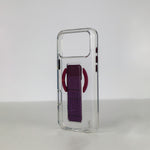 LZEL Clear Leathertand Crystal Clear Magsafe Case With Leather Kickstand For iPhone 18 Pro & 18 Pro Max