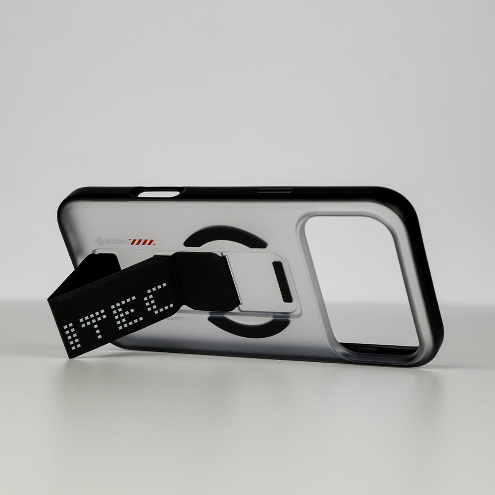 aslitec MATTMAG Matte MagSafe Case with Leather Kickstand for iPhone 18 Pro