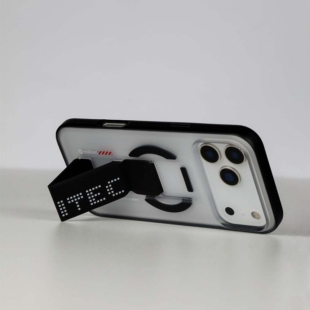 aslitec MATTMAG Matte MagSafe Case with Leather Kickstand for iPhone 18 Pro