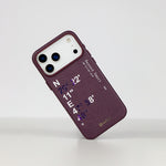 aslitec Geomag Coordinate Sophisticared Leather Magsafe Case With Coordinate Design Case For iPhone 18 Pro Max