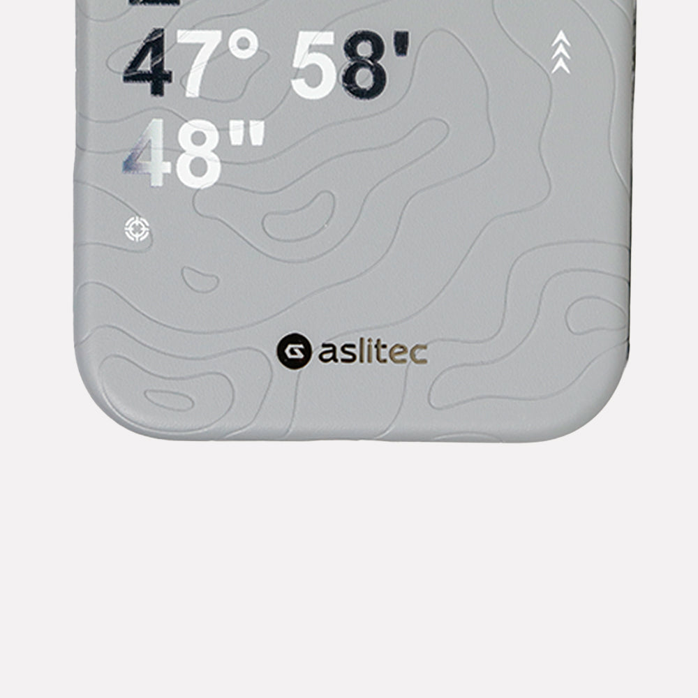 aslitec Geomag Coordinate Sophisticared Leather Magsafe Case With Coordinate Design Case For iPhone 18 Pro Max
