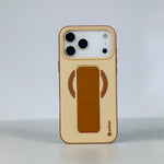 aslitec MagColor Fusion Premium Leather MagSafe Case with Fold-Out Kickstand for iPhone 18 Pro