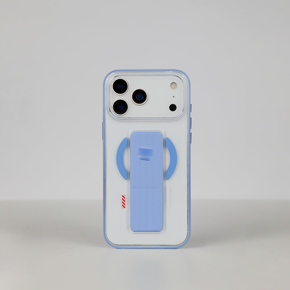 كڤر حماية aslitec Luxestand Mag الشفاف مع MagSafe وحامل جلدي لهاتف iPhone 18 Pro 