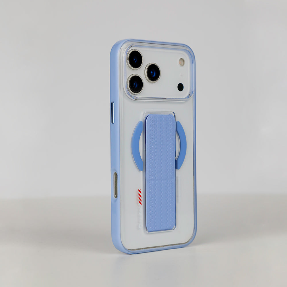 كڤر حماية aslitec Luxestand Mag الشفاف مع MagSafe وحامل جلدي لهاتف iPhone 18 Pro 