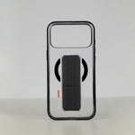 كڤر حماية aslitec Luxestand Mag الشفاف مع MagSafe وحامل جلدي لهاتف iPhone 18 Pro 