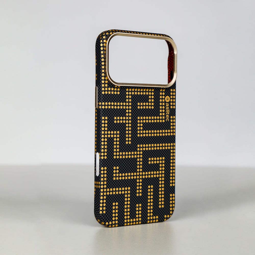 aslitec MAZEMAG MagSafe Case with Metal Accents & Maze Pattern for iPhone 18 Pro