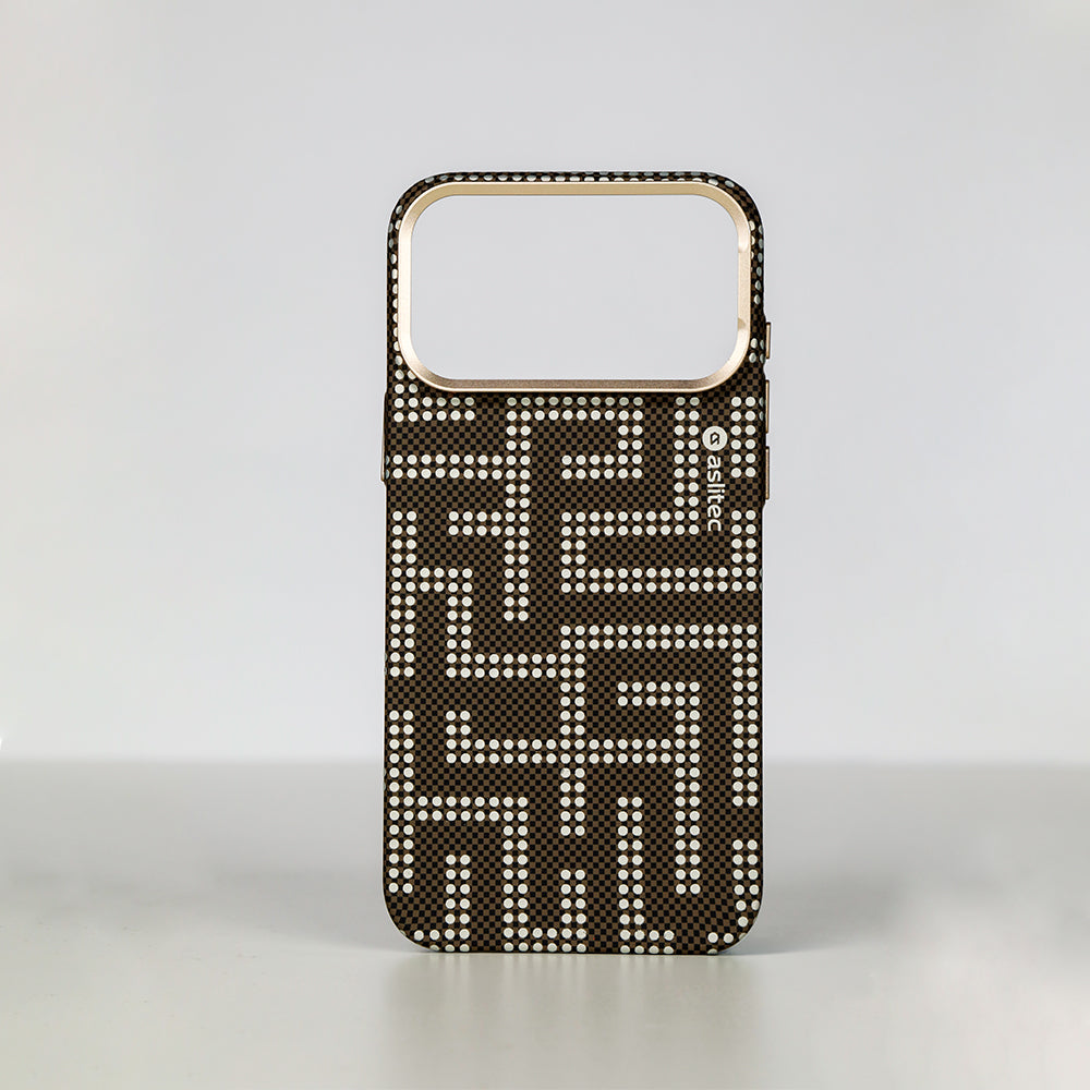 aslitec MAZEMAG MagSafe Case with Metal Accents & Maze Pattern for iPhone 18 Pro